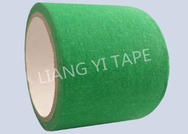 Cinta a prueba de calor verde del aislamiento, cinta adhesiva automotriz del papel de crespón