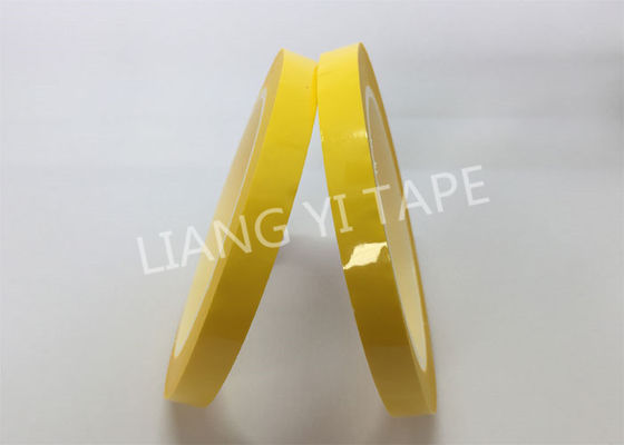 Cintas aislantes adhesivas con respaldo de película de poliéster amarillo de 66 m SGS