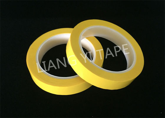 Cintas aislantes adhesivas con respaldo de película de poliéster amarillo de 66 m SGS